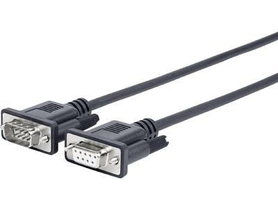 Vivolink PRORS5 Adapter RS-232 zu RS-232 – 5 m, Männlich zu Weiblich, Geschirmt, Schwarz