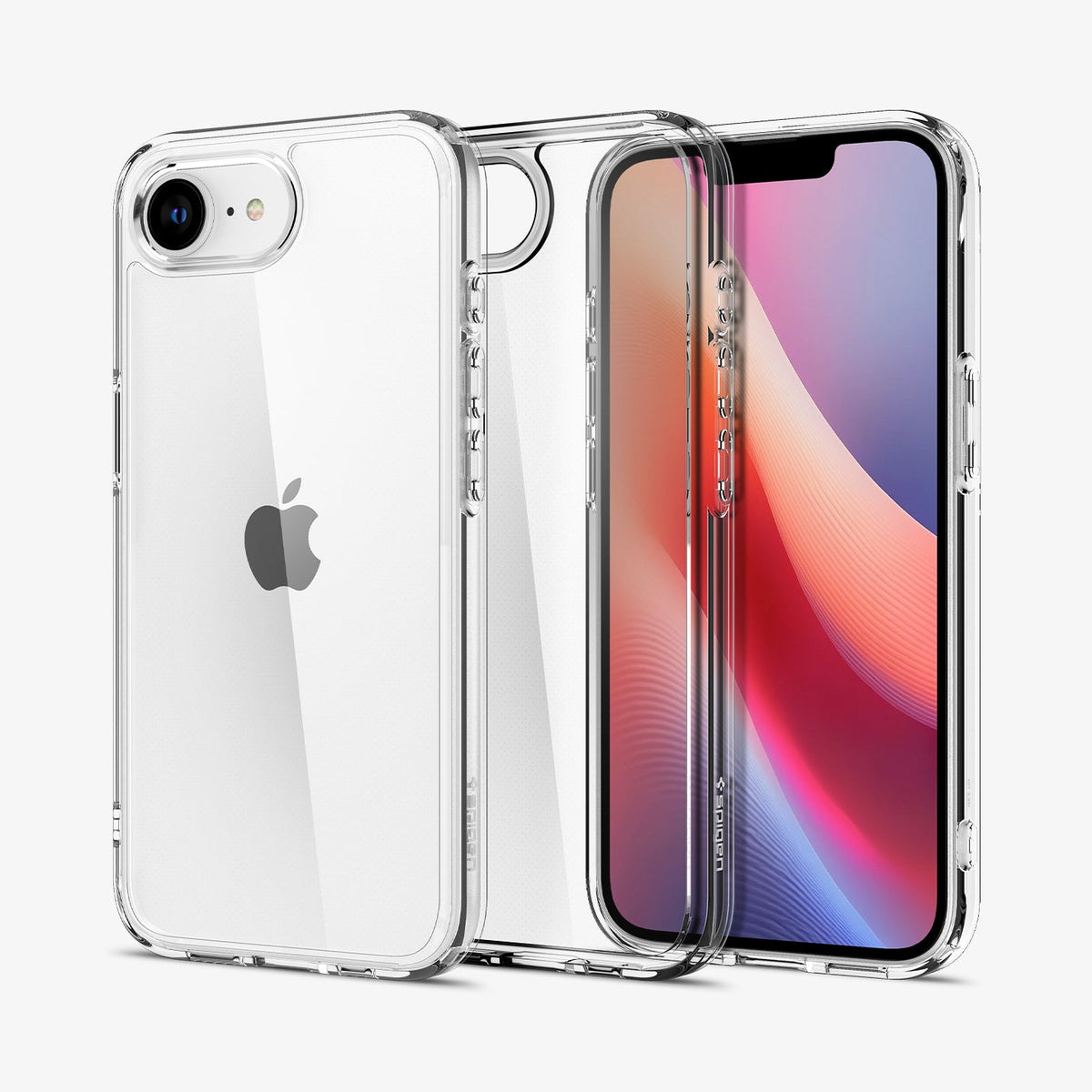 Spigen Ultra Hybrid Backcover – für Apple iPhone 16e/17e, PC+TPU, Transparent, bis 1,2 m sturzsicher