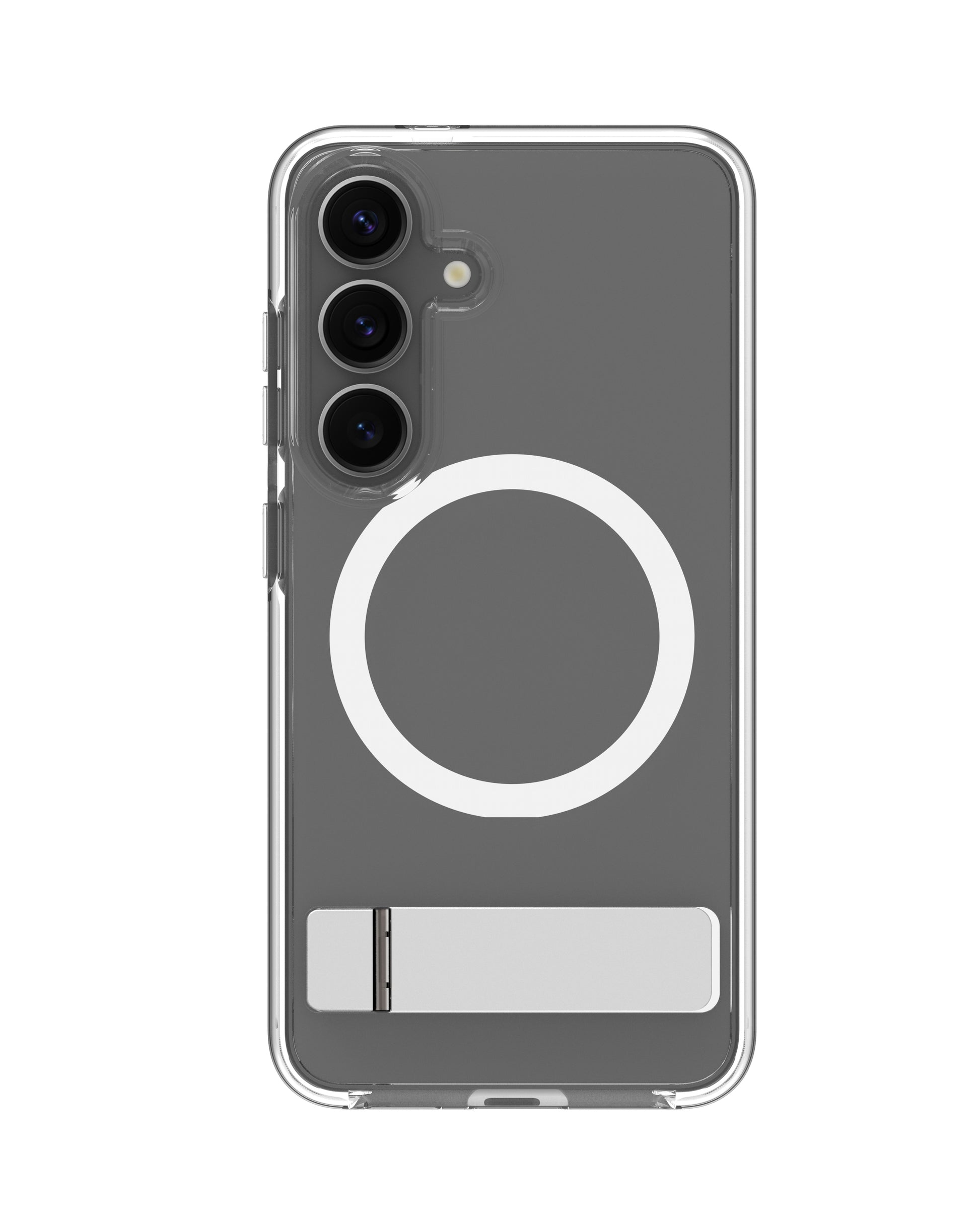 dbramante1928 Iceland Pro Qi2 Kick – Rückcover – für Samsung Galaxy S25, Transparent, bis 3 m Sturzsicher