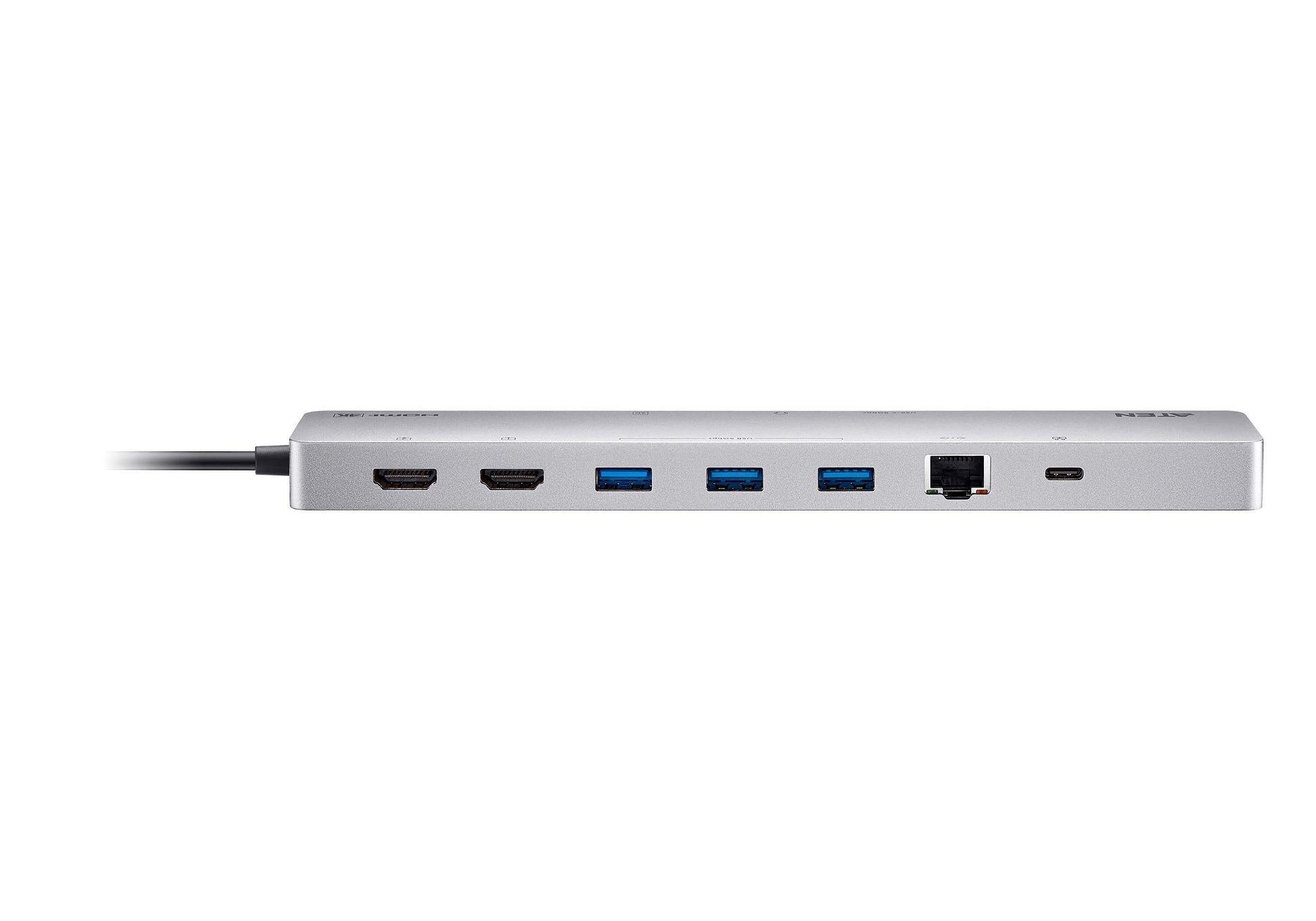 ATEN UH3240 Dockingstation – USB-C, 2× HDMI, 3× USB-A, 100 W PD, GbE, SD/microSD, für Windows/Mac/iPadOS