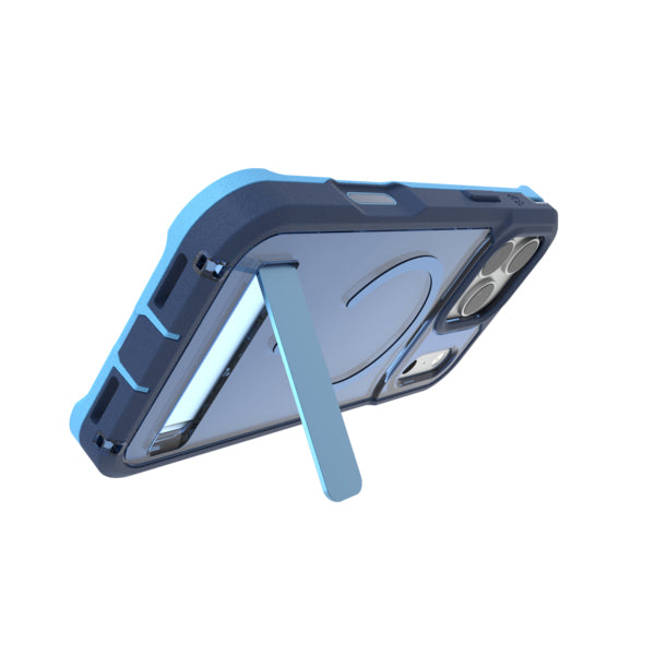 ZAGG Rainier Snap Backcover – für Apple iPhone 17 Pro Max, mit Ständer, Recycling-Kunststoff, Cobalt Horizon