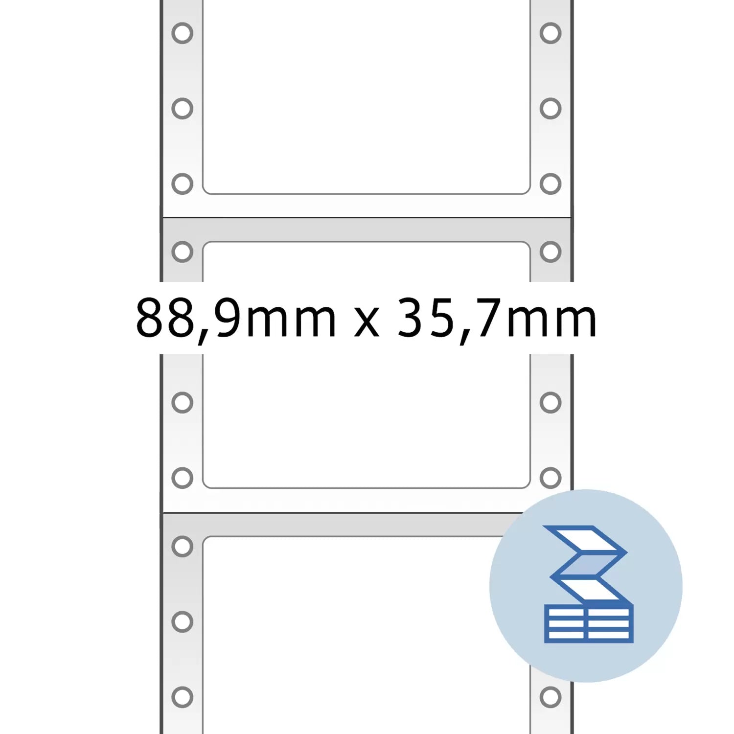 HERMA Bogenetiketten A4 89 × 36 mm – Papier, matt, gelb – permanent haftend – (2'000 Stk.)