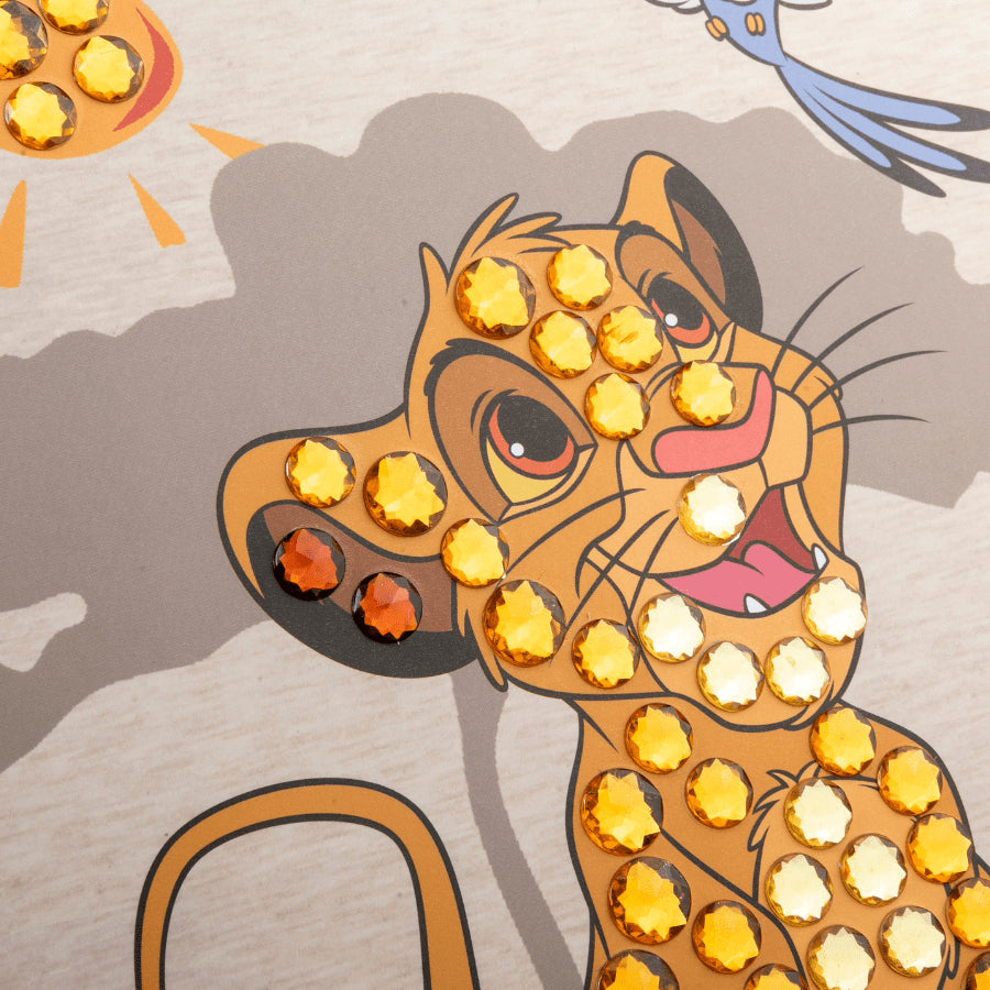 CRAFT Buddy Crystal Art Junior Simba – Diamond Painting Set – 20 × 25 cm – ab 4 Jahren