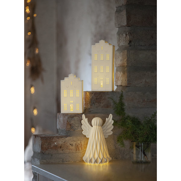 Star Trading Tischleuchte VINTER – 19 cm, 0,16 W, Warmweiss, Weiss, Batteriebetrieb