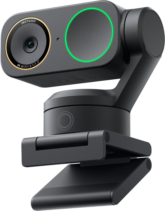 Insta360 Link 2 Pro Webcam – 4K Ultra HD, 30 fps, Autofokus, USB-C, HDR – Schwarz
