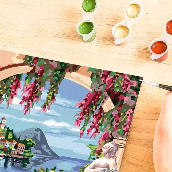 Ravensburger CreArt – Malen-nach-Zahlen-Set – Lago Maggiore – 30 × 40 cm – ab 14 Jahren
