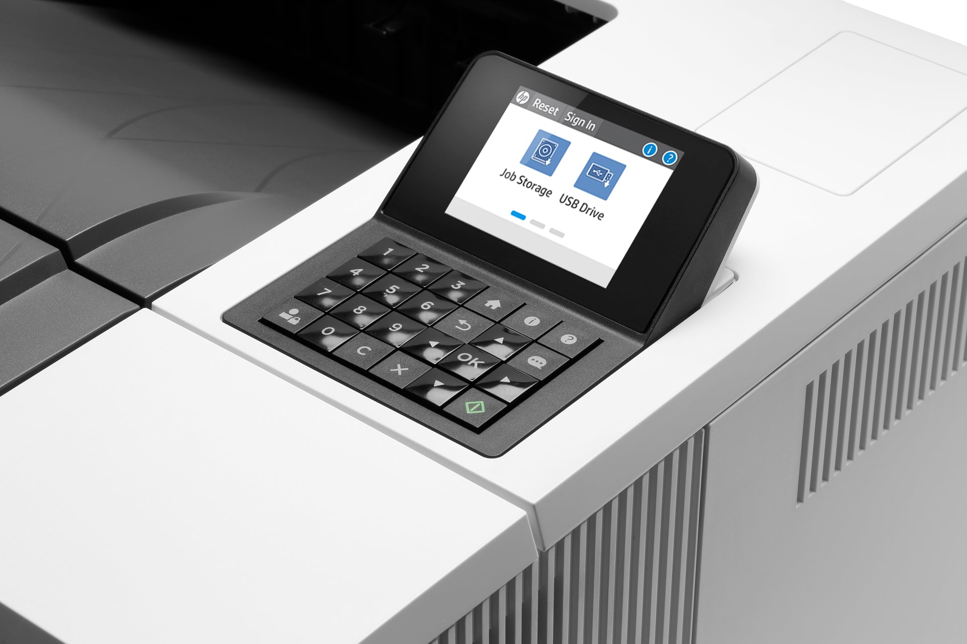 HP LaserJet Enterprise M507dn – A4, S/W, Duplex, 43 S./Min., 1200 × 1200 dpi, LAN/USB, Papier: 650 Blatt