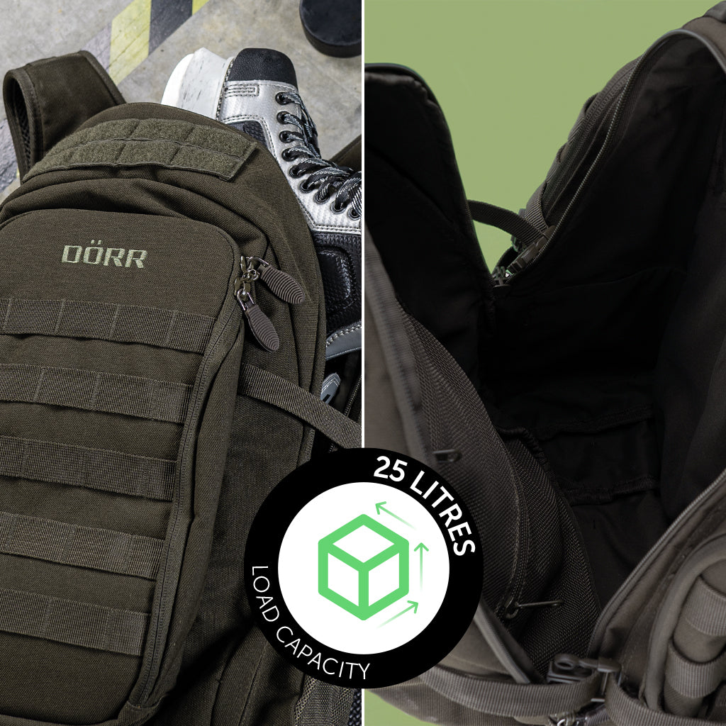 Dörr Wanderrucksack – 25 l, Polyester, Olivgrün