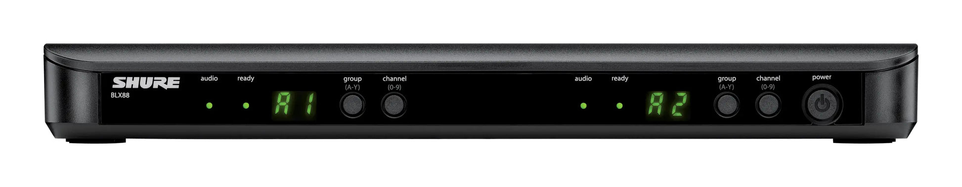 Shure BLX1288/P31-M17 Bühnenmikrofon – 6,35 mm Klinke, XLR, Kabellos (606–630 MHz), Niere, 100 m, Schwarz