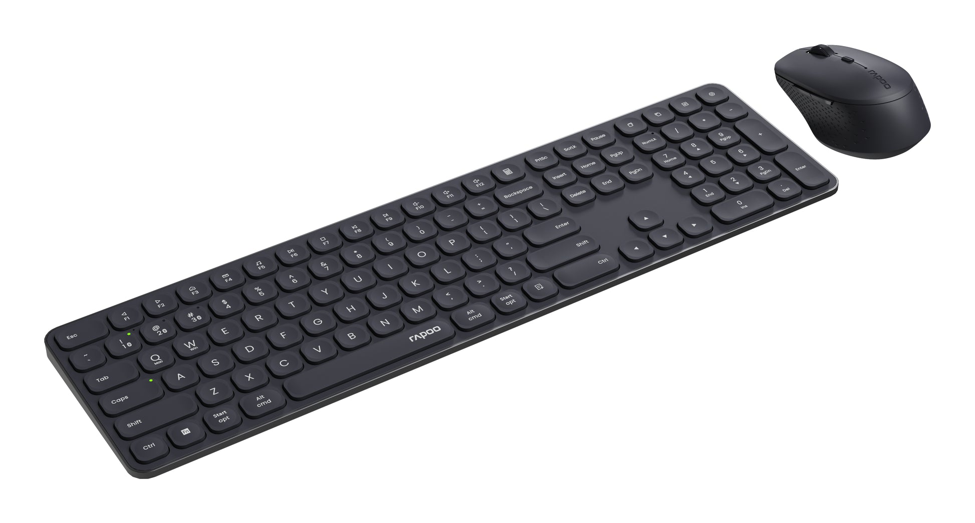 Rapoo Kabellose Tastatur (Bluetooth/2,4 GHz), CH-Layout (DE-CH) – für Windows & macOS