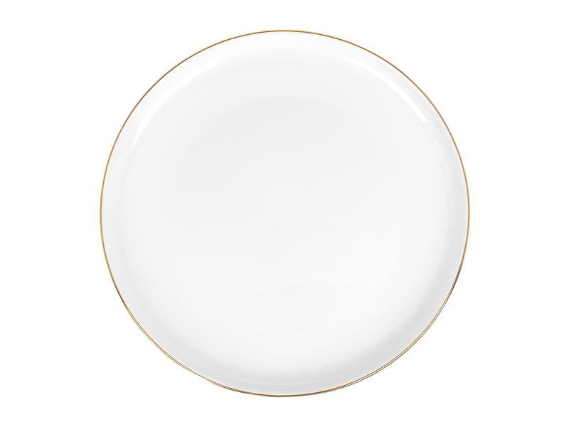 Furber. Furber Speise-Service – Set 20-teilig, Ø 26,5 cm, Knochenporzellan, Gold/Weiss, spülmaschinenfest