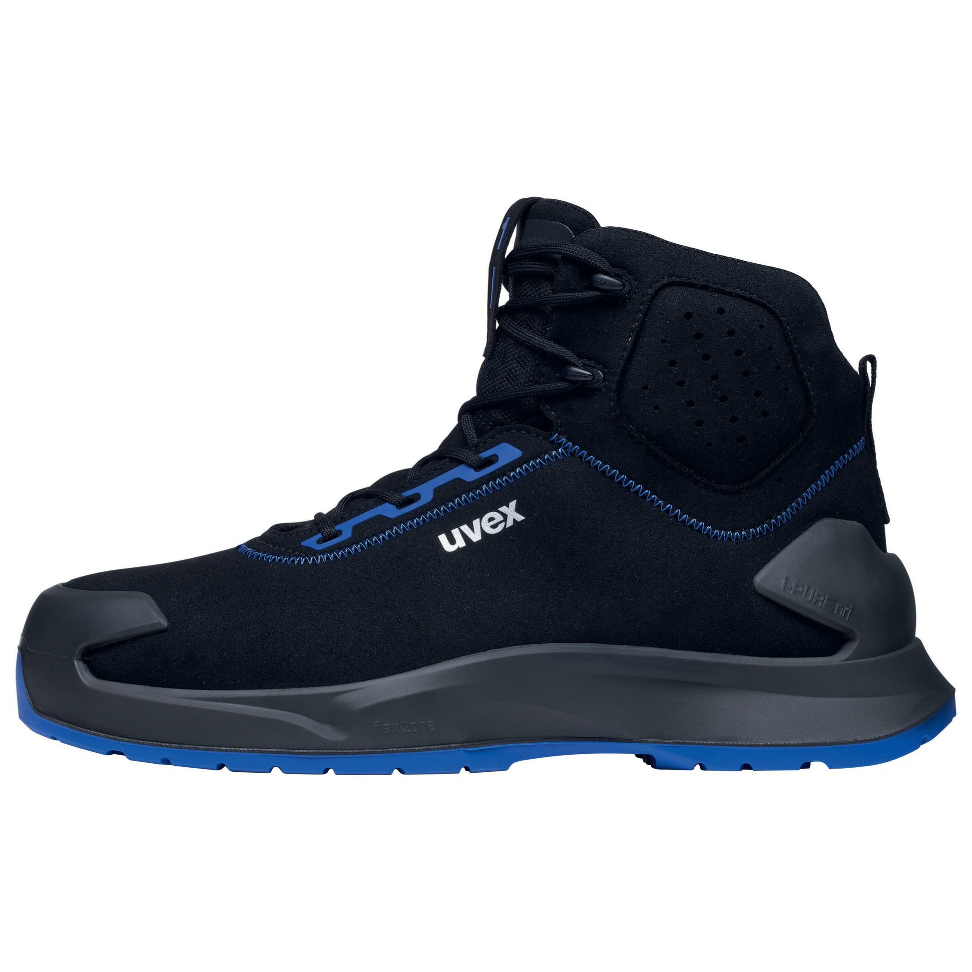 Uvex 1 x-craft Sicherheitsstiefel S2 – Schwarz/Blau – Grösse 39, Weite 11