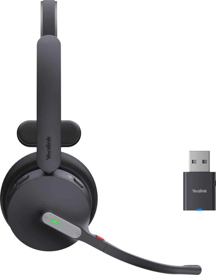 Yealink WH64 Hybrid Mono UC – Mono Headset – Bluetooth/DECT – für PC/IP-Telefon – schwarz – bis 14 h