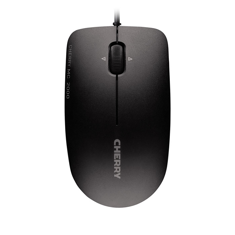CHERRY MC 2000 Maus – kabelgebunden, USB-A, 1'600 dpi, 3 Tasten, beidhändig, schwarz