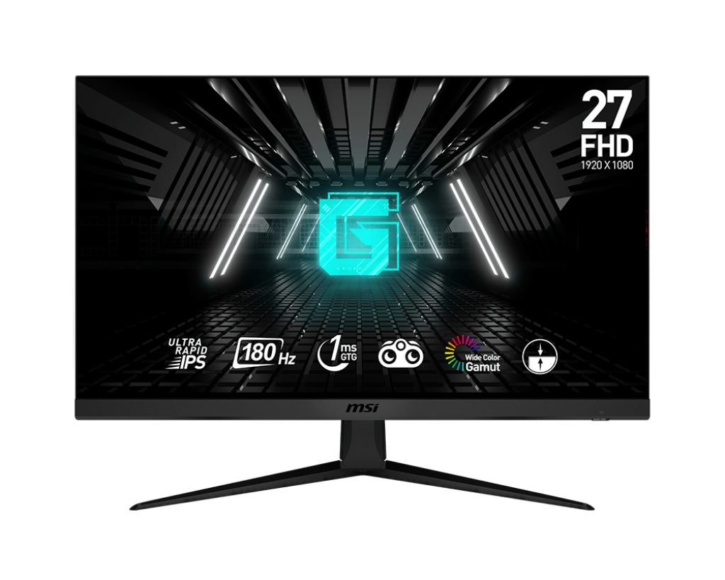 MSI G2712FDE – Monitor, 27", 1920 × 1080 (Full HD), IPS, 180 Hz, VESA 100 × 100, Schwarz