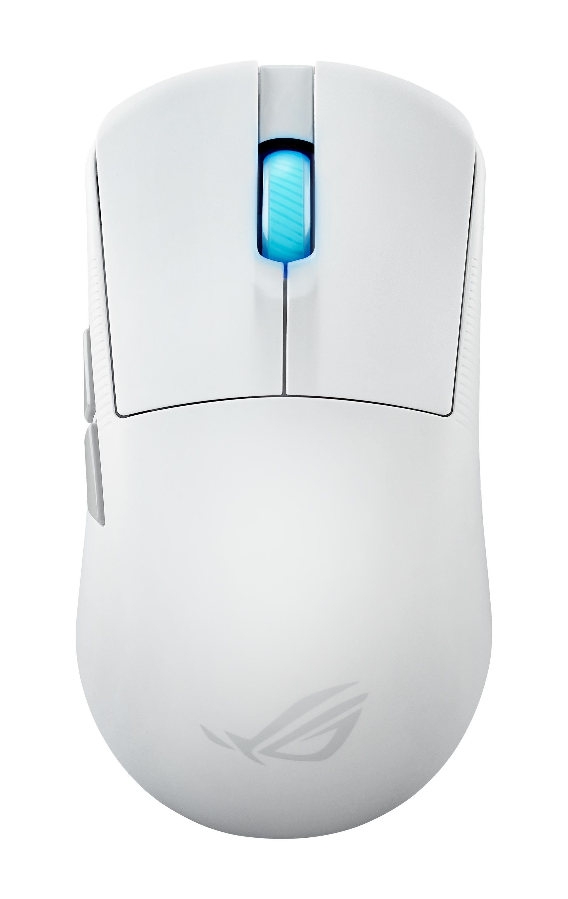 ASUS ROG Harpe Ace Mini WE Gaming-Maus – kabellos, 42'000 dpi, 8'000 Hz, beidhändig, Beleuchtung, weiss