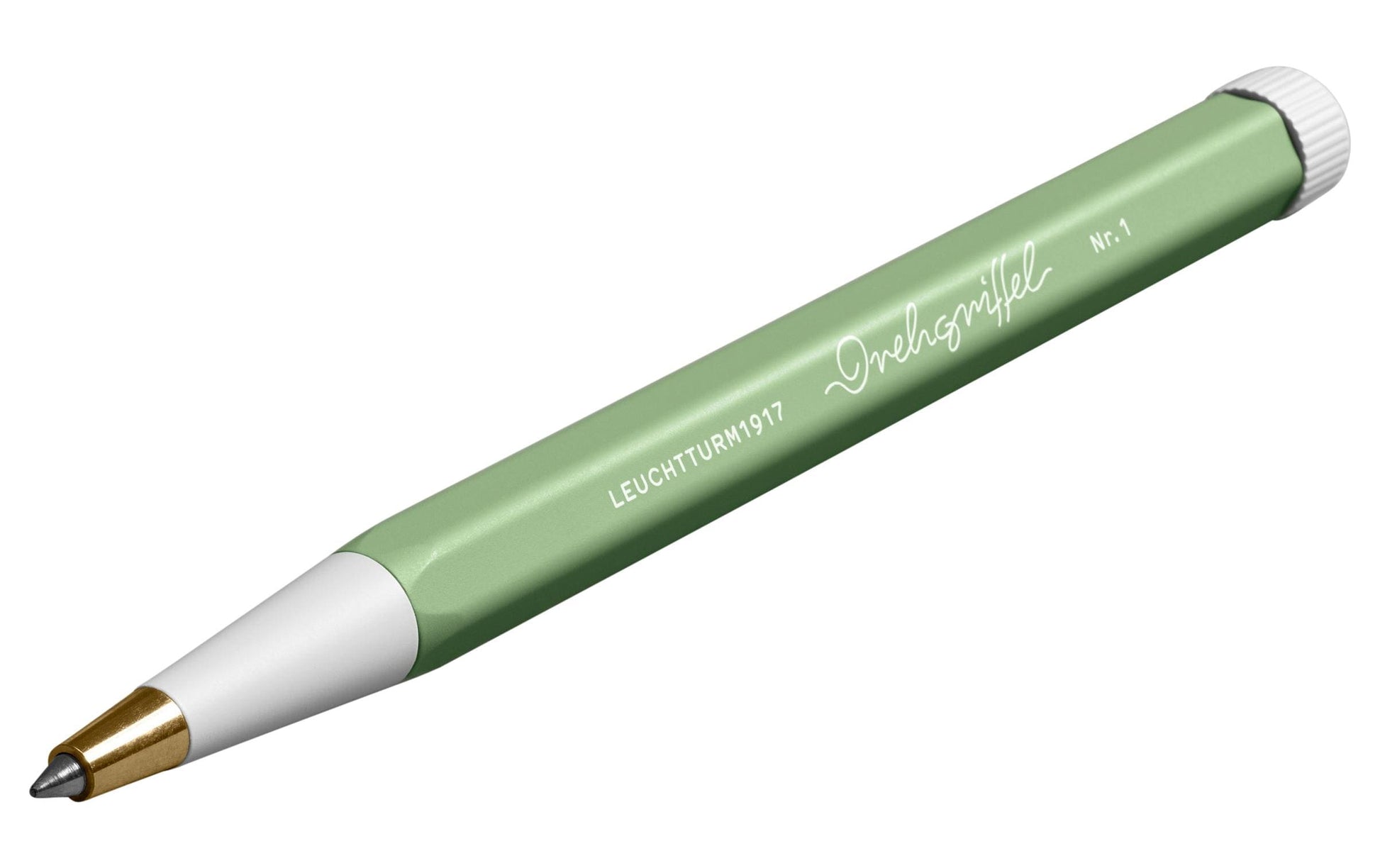 Leuchtturm Gelschreiber, Drehmechanik – Schwarz, Spitze 0,5 mm, dokumentenecht, nachfüllbar