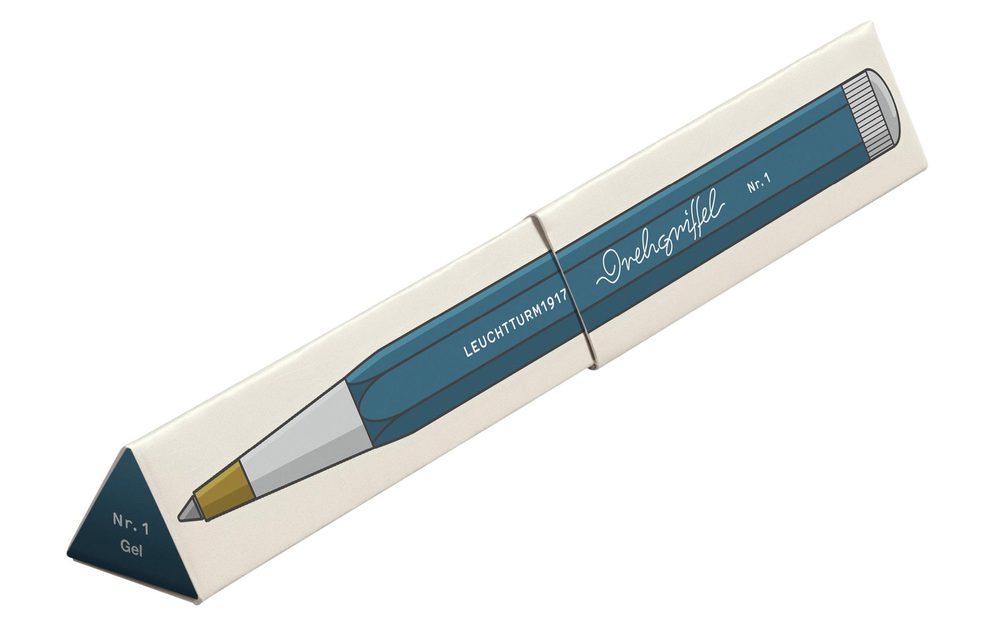 Leuchtturm Gelschreiber, Druckmechanik – Schwarz, Spitze 0,5 mm, dokumentenecht, nachfüllbar