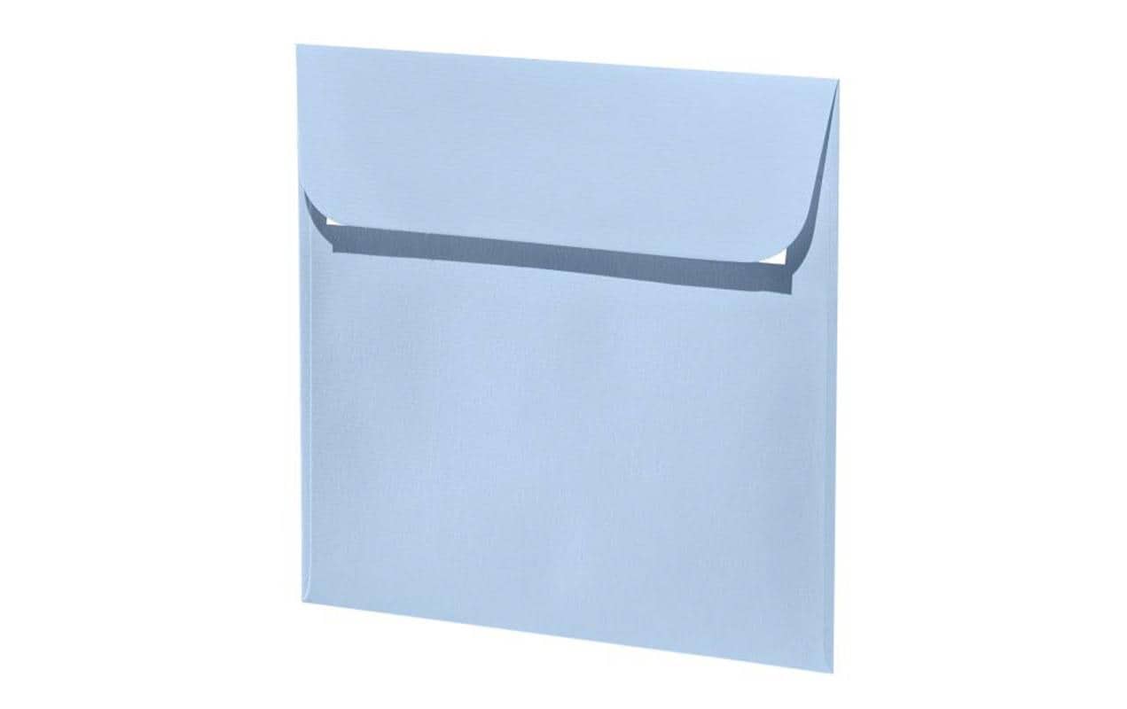 Artoz Couvert 160 × 160 mm, ohne Fenster, hellblau, 100 g/m² – 5 Stk.