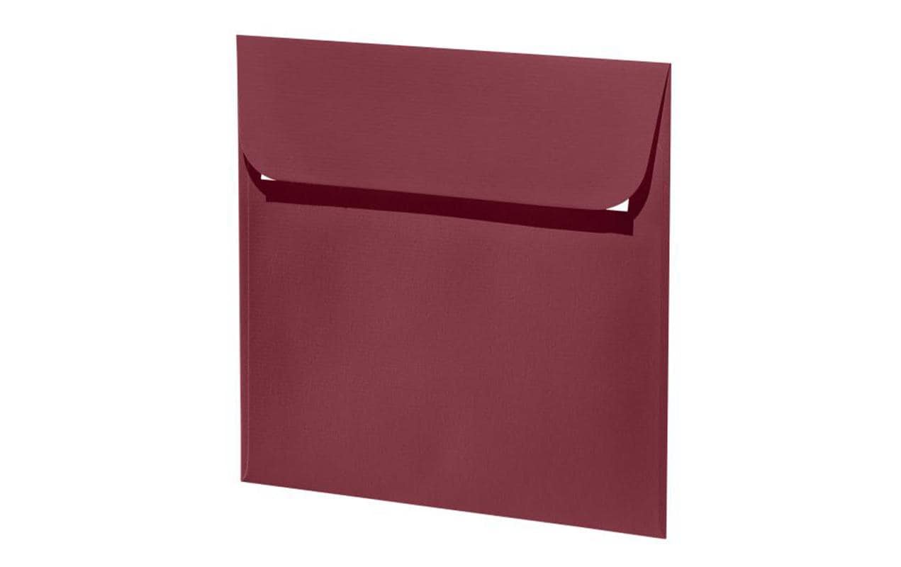 Artoz Couvert 160 × 160 mm, ohne Fenster, Bordeaux, 100 g/m²