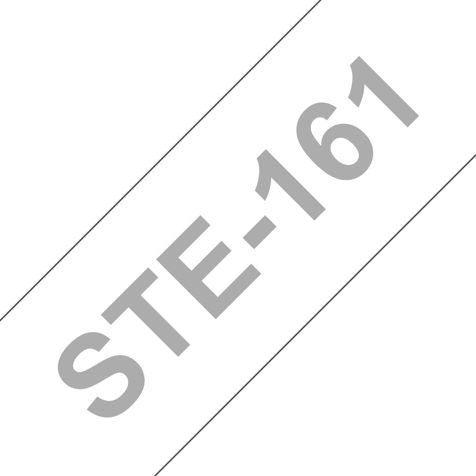Brother STe-161 Schriftband – Schwarz – 46 mm × 3 m, nicht laminiert – für Brother P-touch