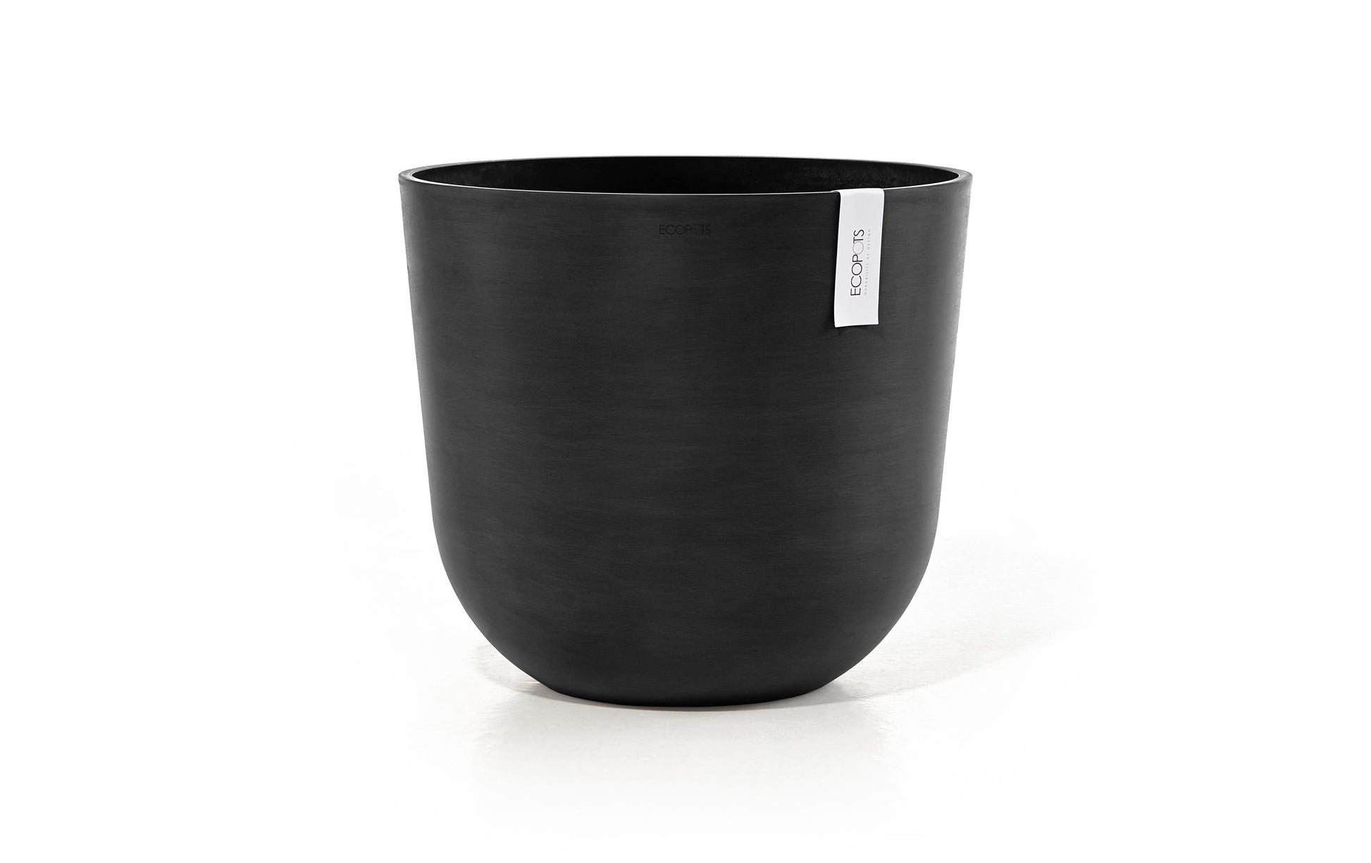 Permapack Ecopots Topfpflanzer – Ø 35 × 30,5 cm – Recycling-Kunststoff, Dunkelgrau