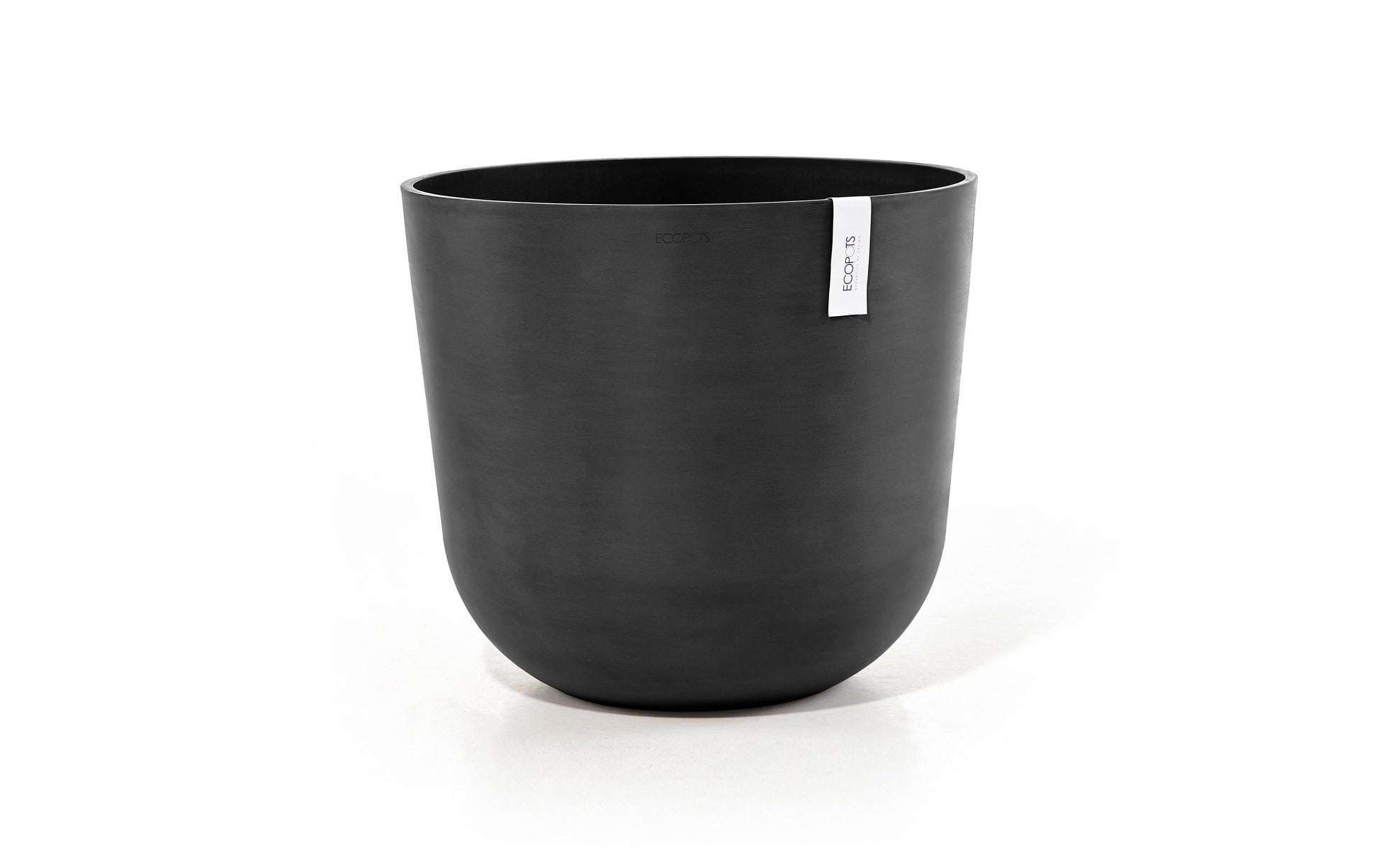 Permapack Ecopots Oslo 55 Pflanzentopf – Ø 55 × 47,9 cm – Recycling-Kunststoff, Dunkelgrau