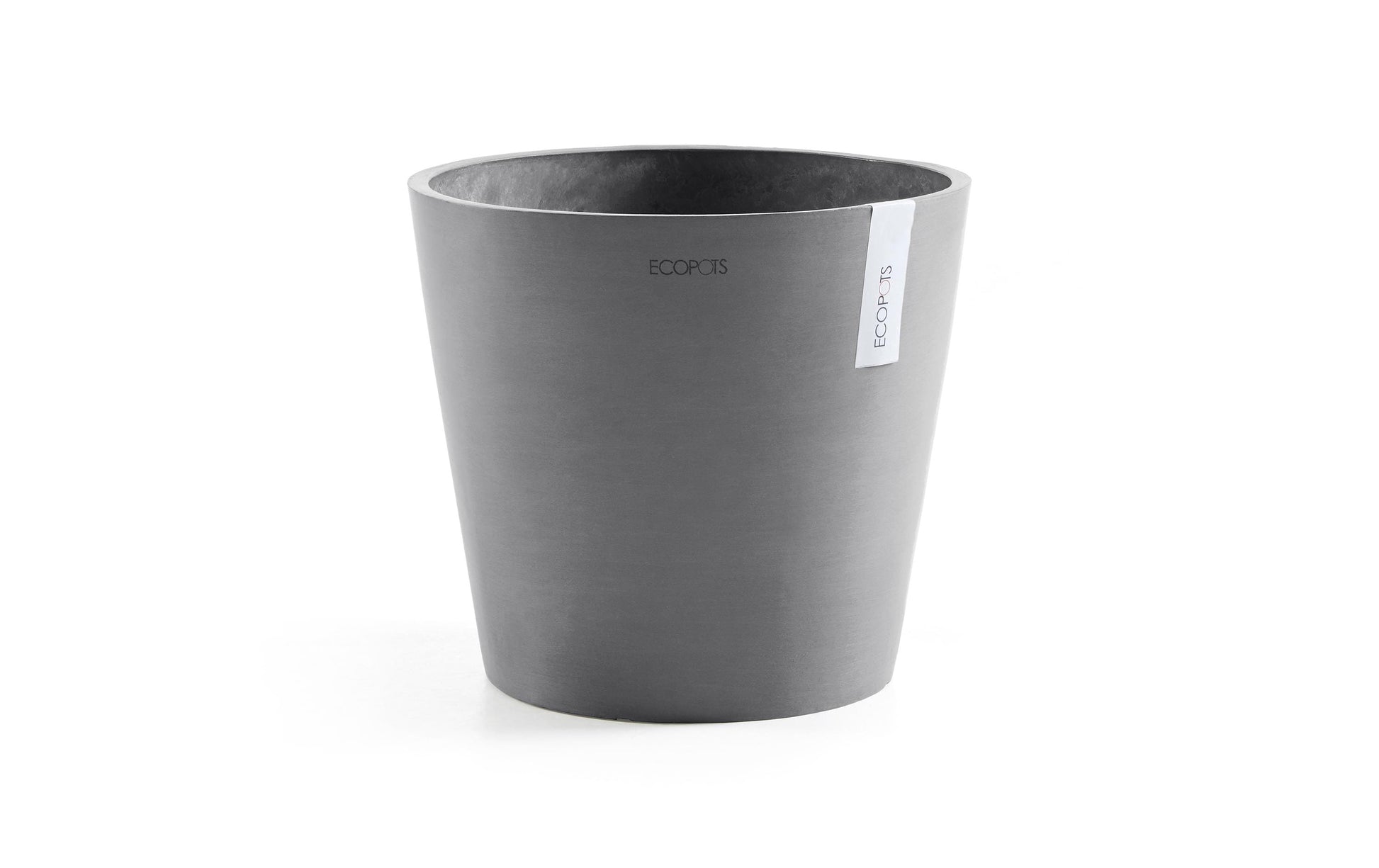 Permapack Ecopots Amsterdam Pflanzentopf – Ø 30 × 26,3 cm – Recycling-Kunststoff, Grau