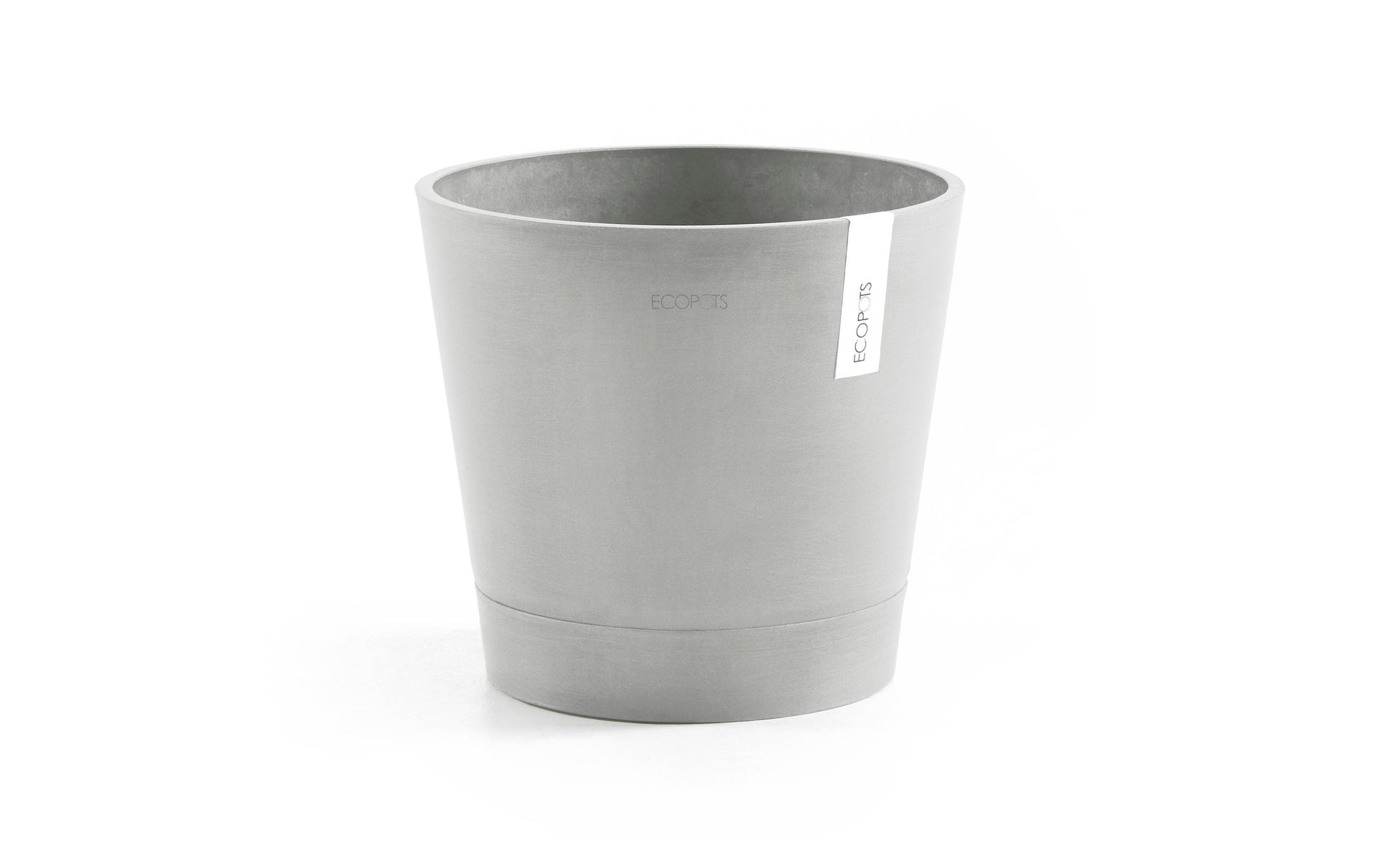 Permapack Venice Pflanztopf – Ø 30 × 26 cm, 10 l – Recycling-Kunststoff, Hellgrau