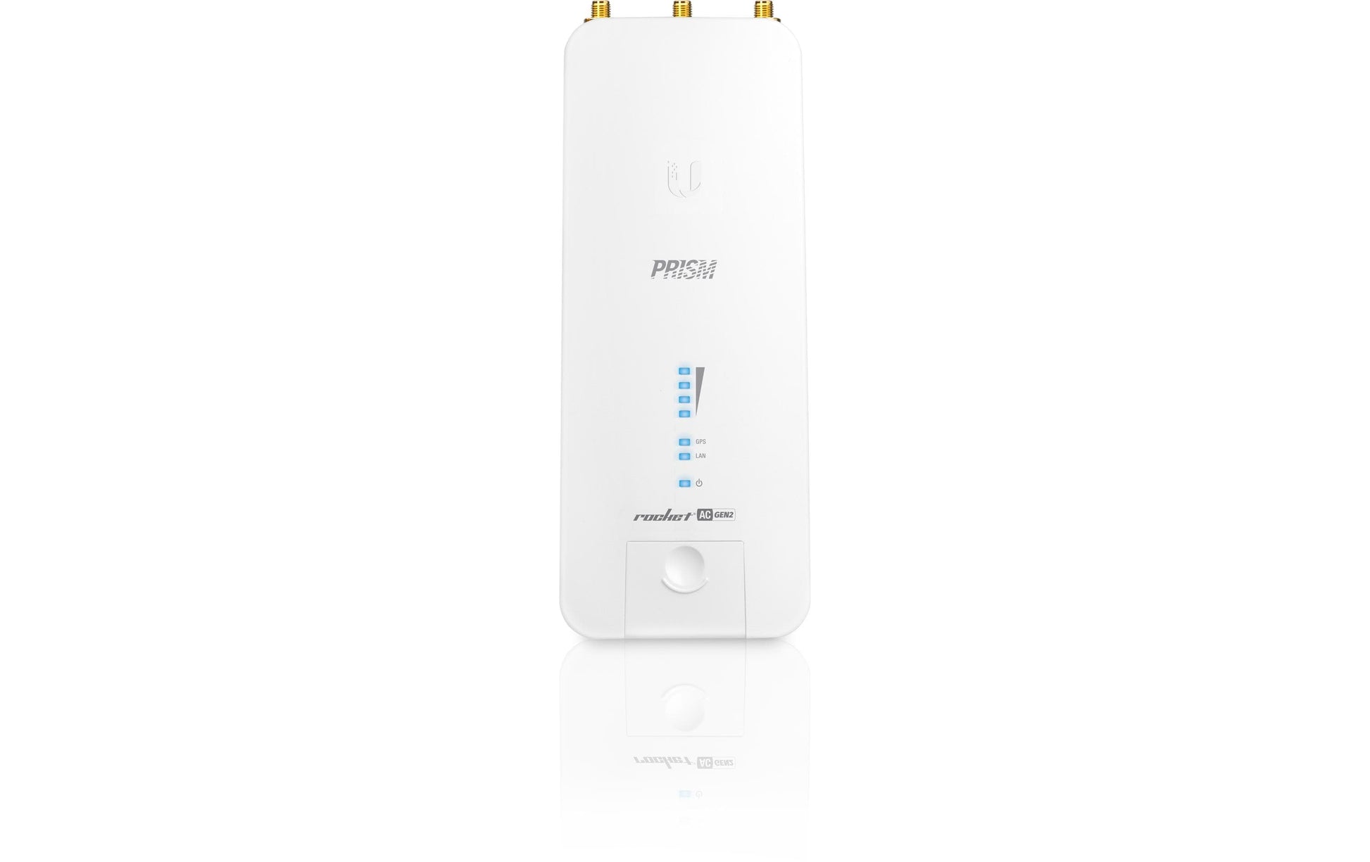 Ubiquiti airMAX Rocket Prism ac Gen2 – 5 GHz Funkbrücke, 1GbE, 500 Mbit/s, PoE, Weiss