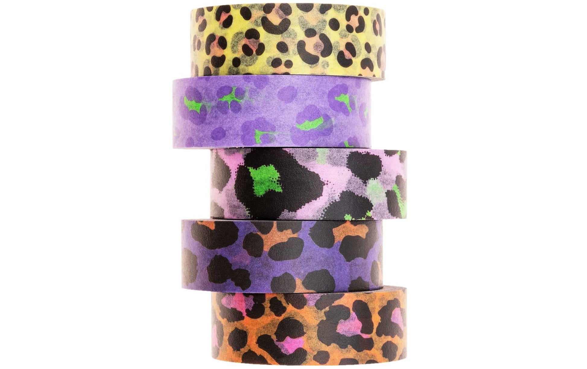 Rico Design Washi Tape – 15 mm × 10 m, mehrfarbig, 5 Stück