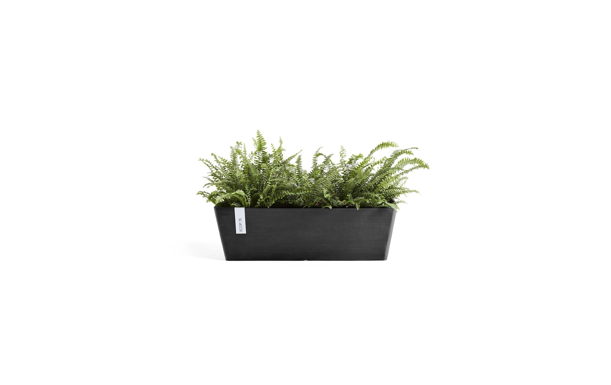 Permapack Topfpflanzer – 55 × 17 × 17 cm – Recycling-Kunststoff, Dunkelgrau
