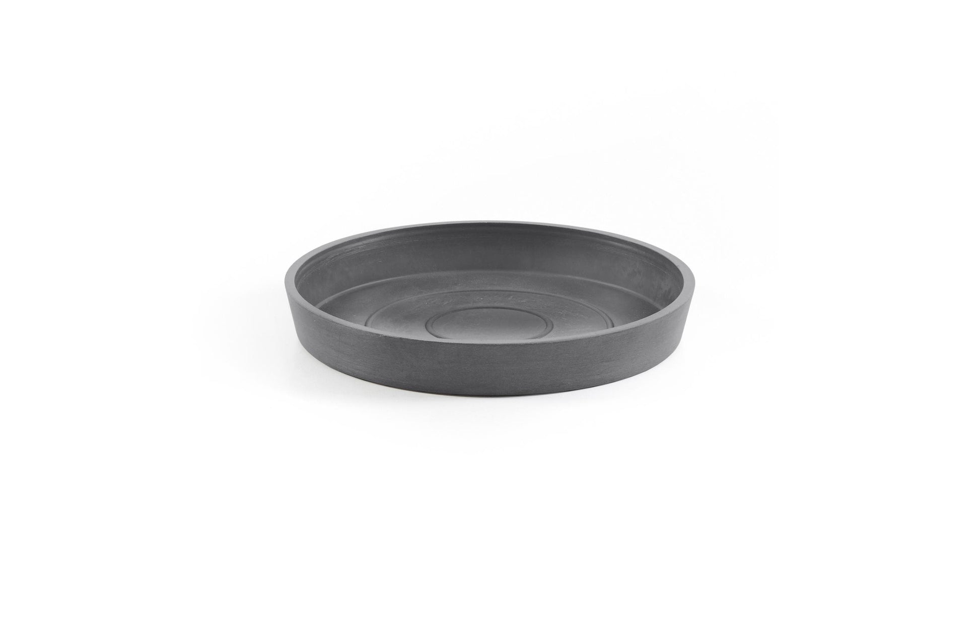 Permapack Ecopots Untersetzer – Ø 44,5 × 3,5 cm – Recycling-Kunststoff, Grau