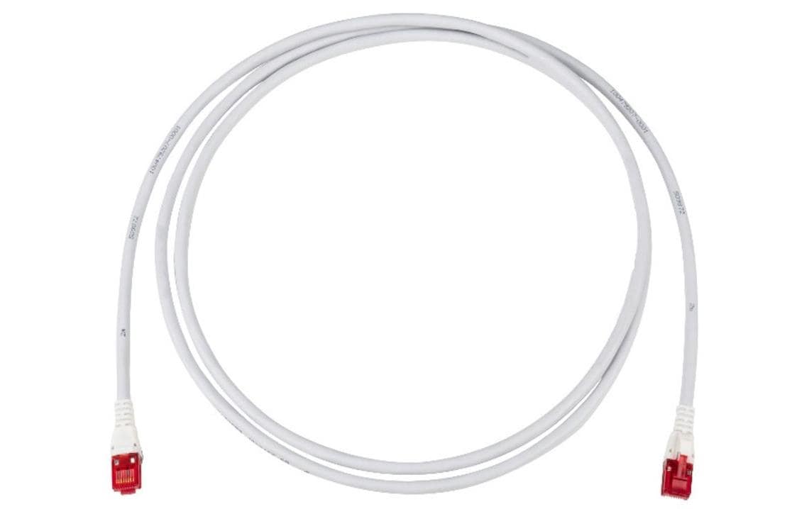 R&M Patchkabel – Cat 6A U/UTP, 2 m, Grau, LSZH, RJ-45