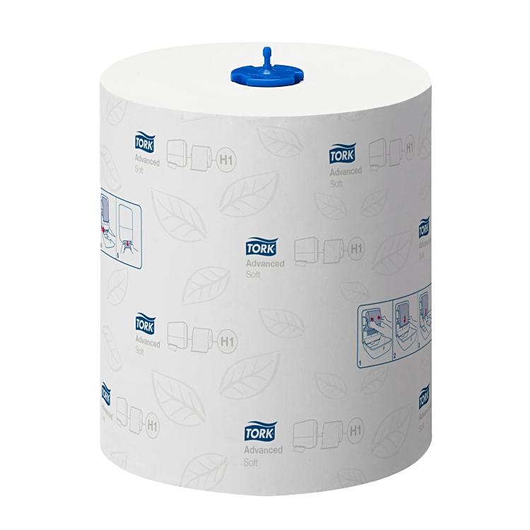 Tork Handtuchrolle – 2-lagig, weiss – 210 mm × 150 m – für H1 – Karton 6 Rollen – EU Ecolabel