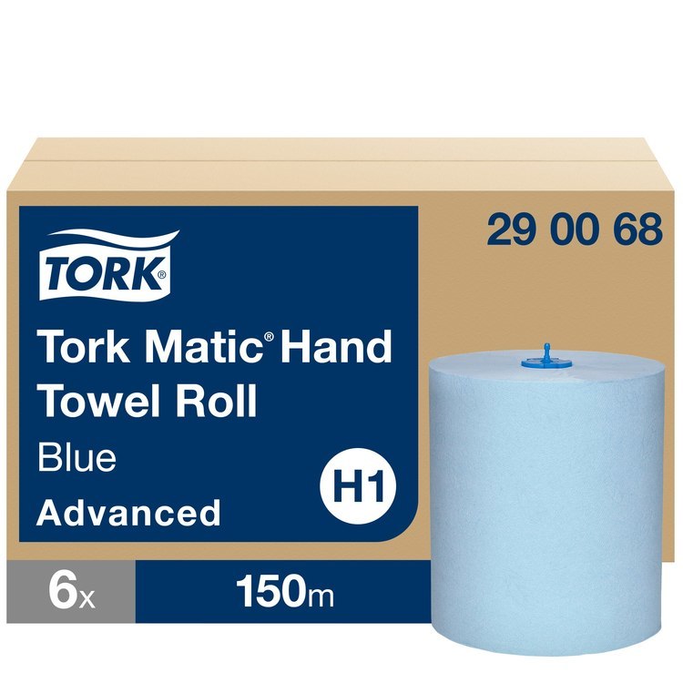 Tork Handtuchrolle – 2-lagig, Blau – 150 m – für H1