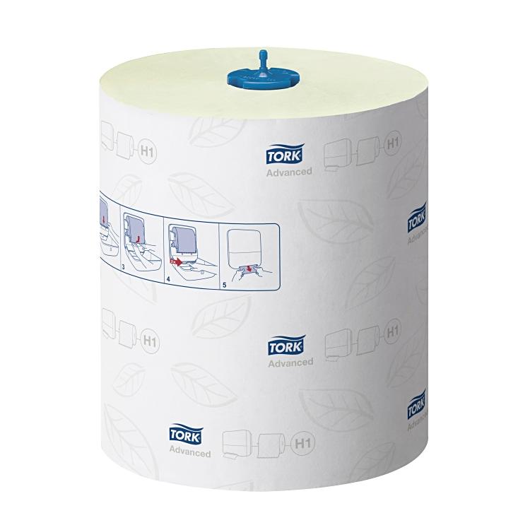Tork Handtuchrolle – 2-lagig, Grün, Papier – 210 mm × 150 m – für H1 – Kern Ø 38 mm