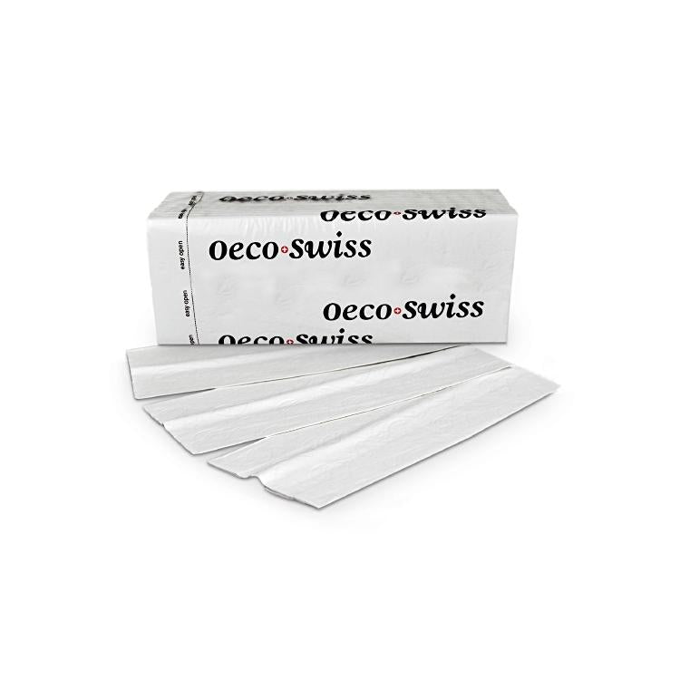 Oeco Swiss – Falthandtücher C-Falz – 2-lagig, hochweiss – 245 × 330 mm – Karton 24 × 96 Blatt
