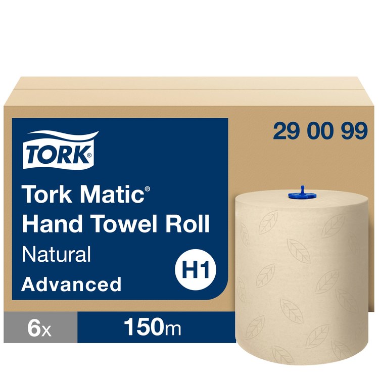 Tork Handtuchrolle – Natur, Recycling-Fasermischung – für H1 – Karton 6 Rollen