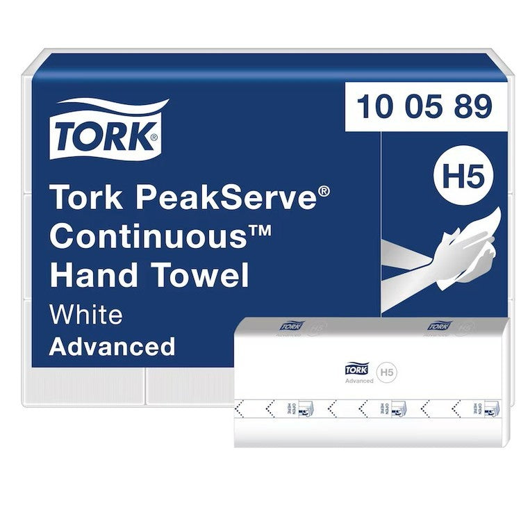Tork Falthandtücher – 1-lagig, Weiss – 201 × 225 mm – für PeakServe H5