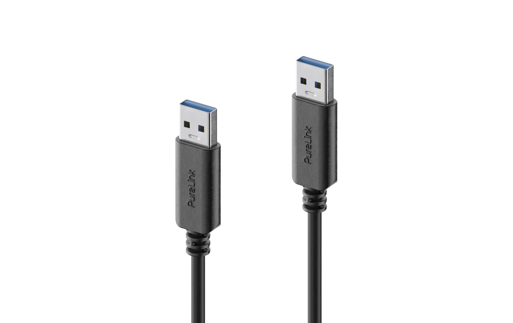 PureLink USB-A auf USB-A Kabel – USB 3.2 Gen 1 (5 Gbit/s) – 1 m – Schwarz