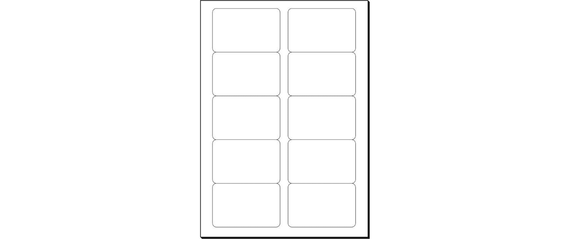 Sigel Visitenkarten, 85 × 55 mm – A4, 10 pro Blatt – 400 Karten – FSC-zertifiziert, abgerundete Ecken