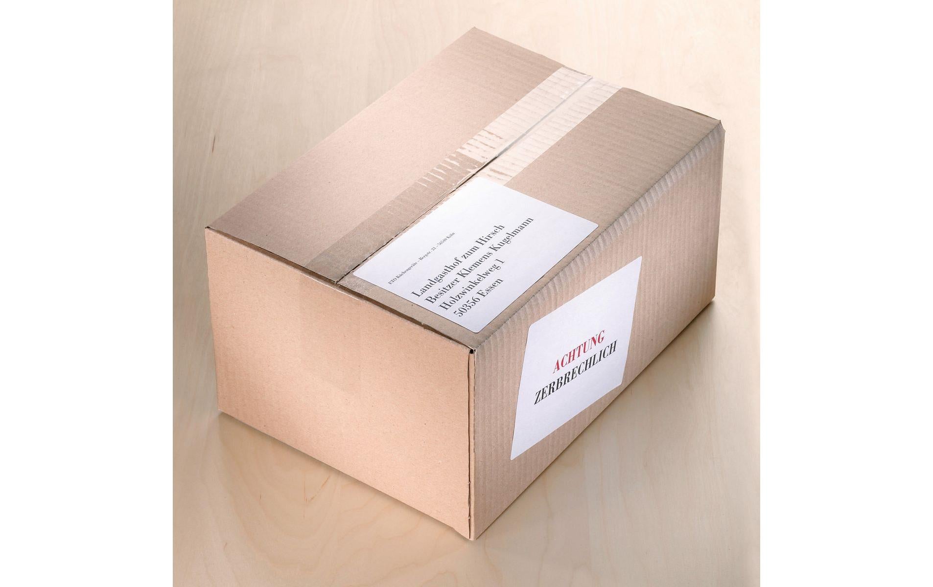 Sigel Schuletiketten – 105 × 148 mm, 100 Stk, 25 Bogen, Papier, permanent haftend