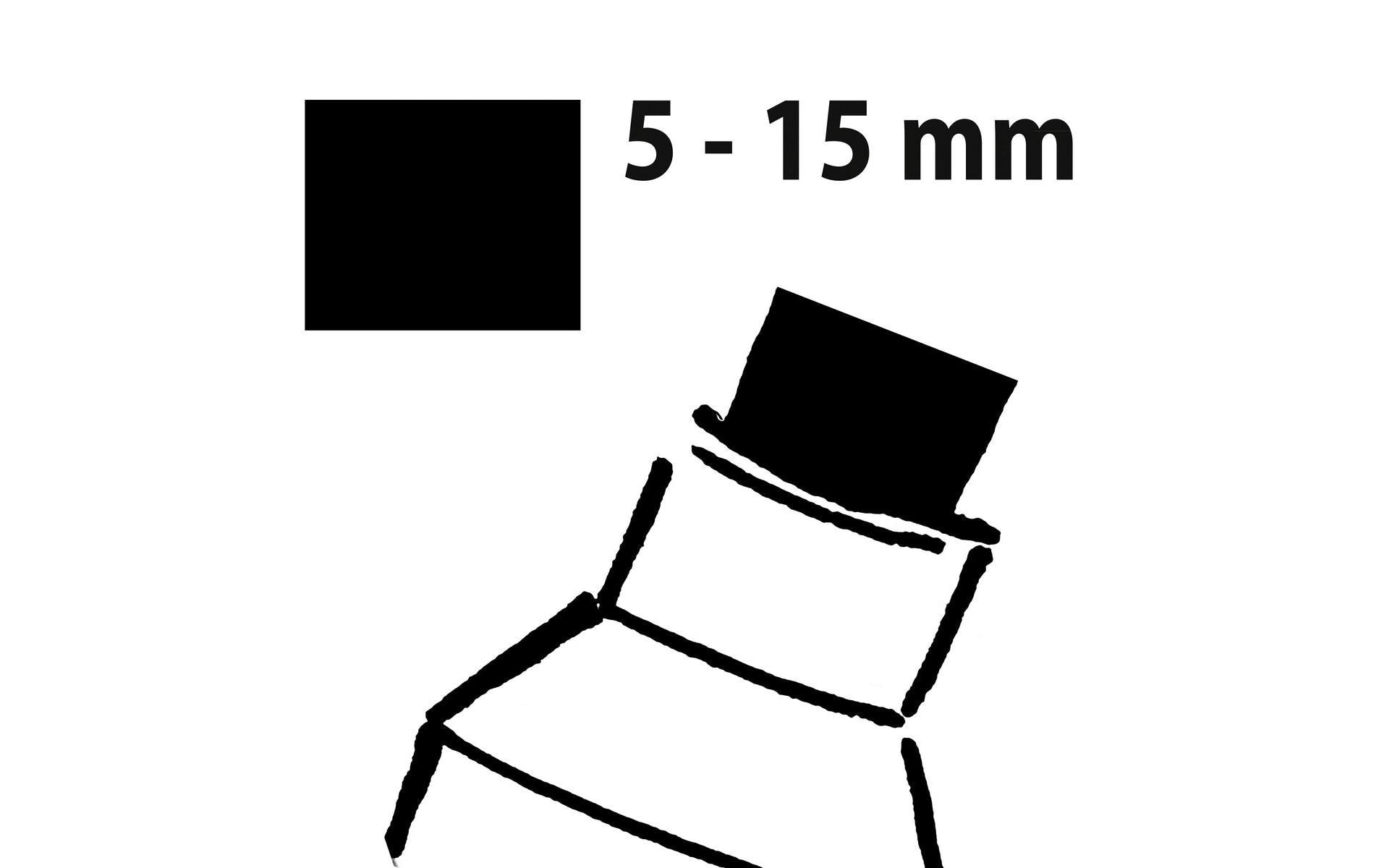 Sigel BA171 Kreidemarker – Keil 5–15 mm – Weiss, für Glas/Spiegel