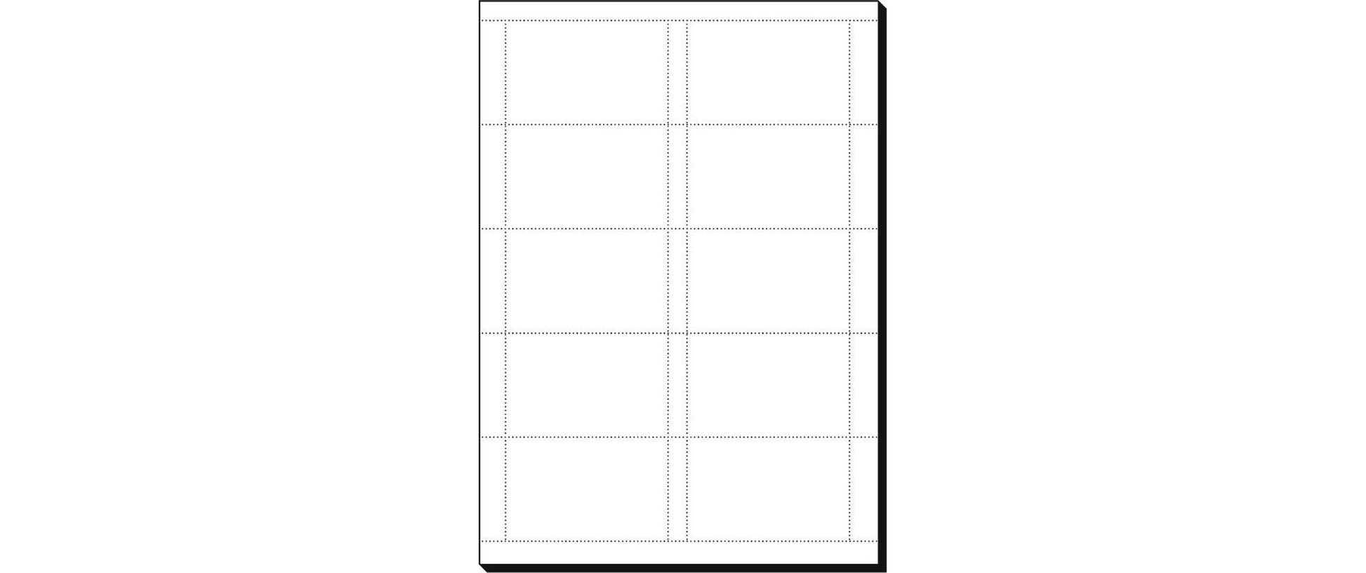 Sigel Visitenkarten, 85 × 55 mm – A4, 10 pro Blatt – 150 Karten – FSC-zertifiziert, beidseitig bedruckbar