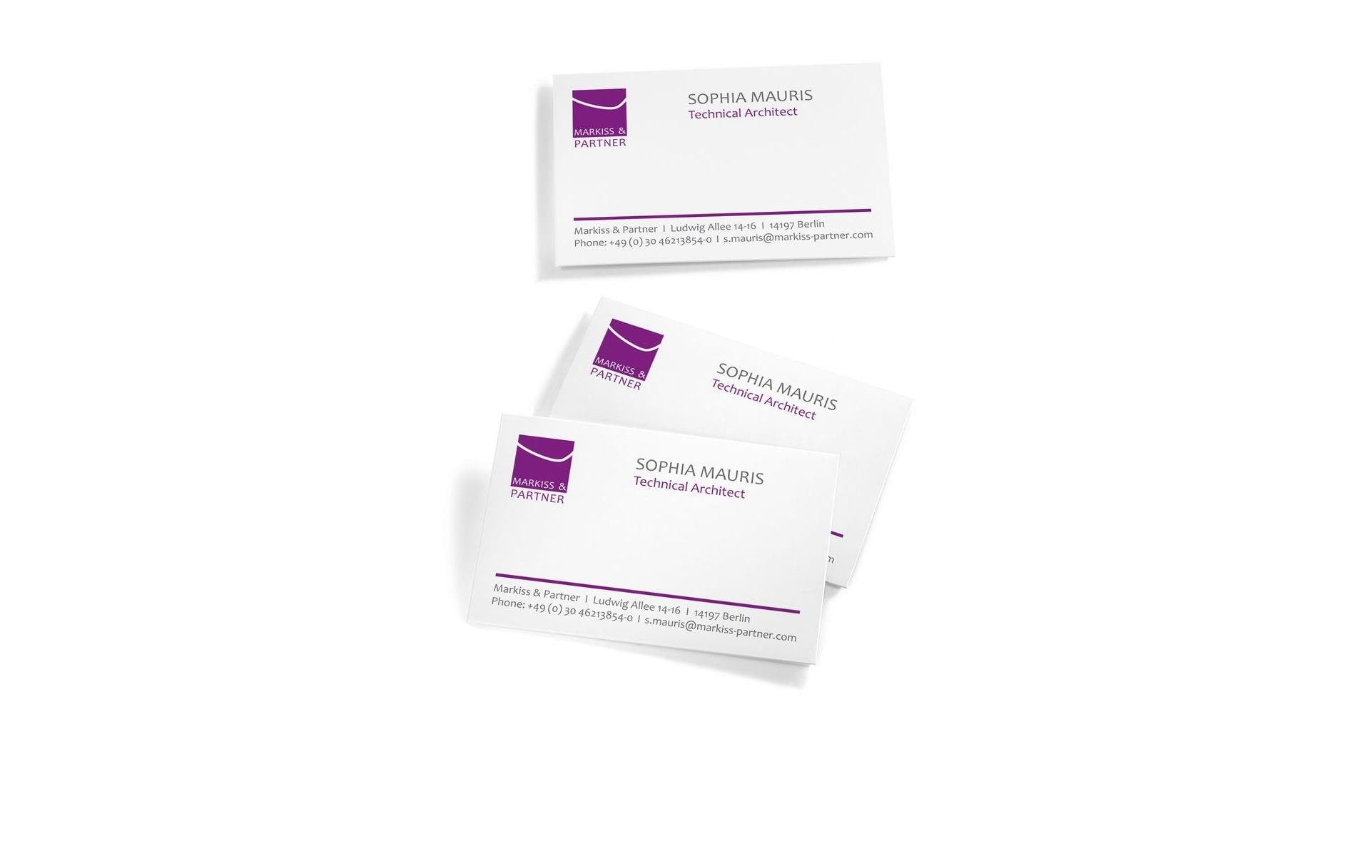 Sigel Visitenkarten, 85 × 55 mm – A4, 10 pro Blatt – 150 Karten – FSC-zertifiziert, beidseitig bedruckbar