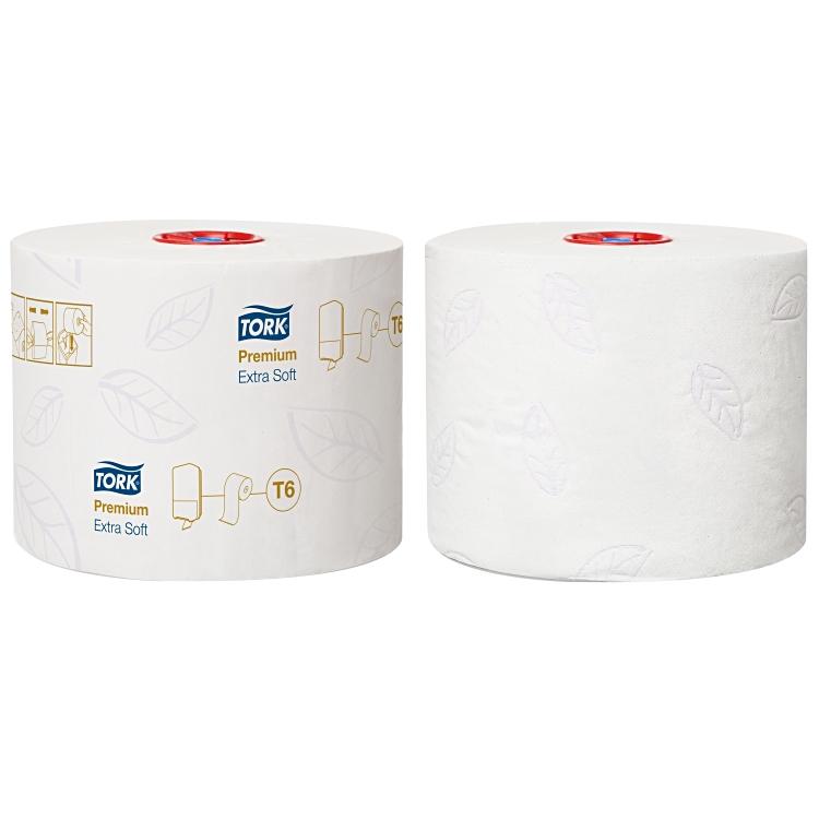 Tork Toilettenpapier Midirolle – 3-lagig, Rollendurchmesser 132 mm – für Tork T6 – 27 Rollen