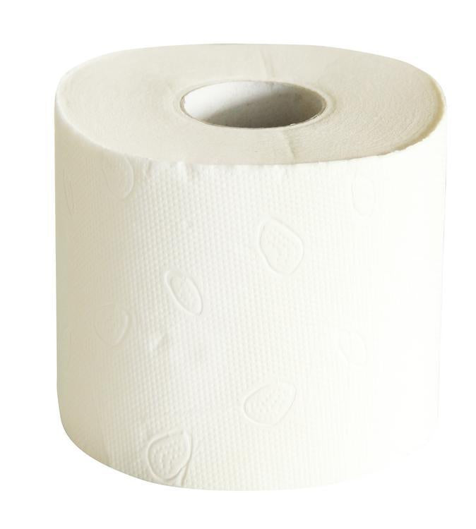 VelvetSoft Toilettenpapier – 3-lagig, Zellstoff, Blattgrösse 93 × 120 mm, 250 Blatt/Rolle – 64 Rollen