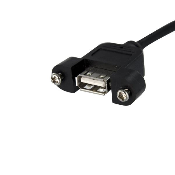 StarTech.com USB-A Verlängerungskabel (Buchse auf Buchse) – USB 2.0 (480 Mbit/s) – 0,3 m – Schwarz