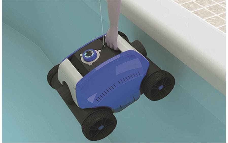 Creative living Coyote Saugroboter Poolreiniger – Li-ion 6600 mAh, 12 V, 80 m²